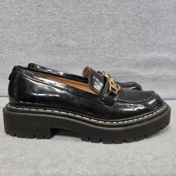 Circus By Sam Edelman Eileen Black Lug Sole  Loafers Size 9 - Picture 1 of 10